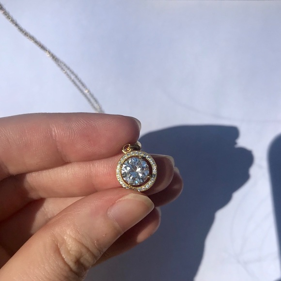 Giana Bernini Cubic Zirconia 18K Gold Necklace - Picture 4 of 7